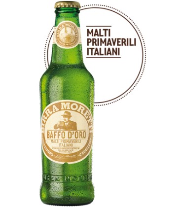 BIRRA MORETTI BAFFO ORO 33X24